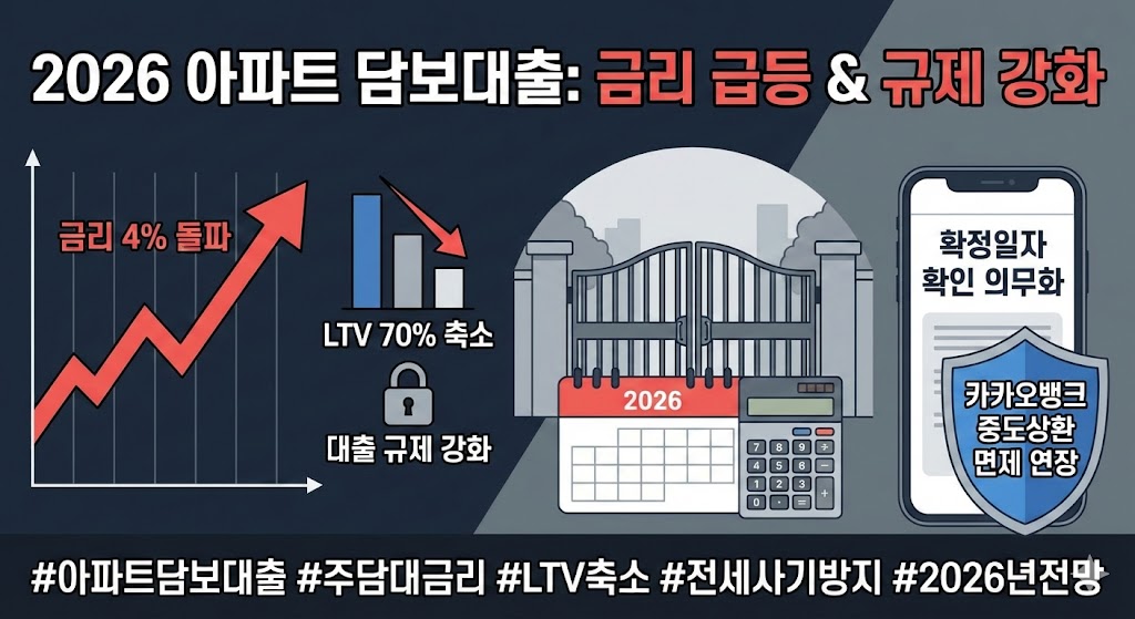 12월 24일 아파트담보대출 주요 뉴스 및 은행 보험사 최저 금리안내