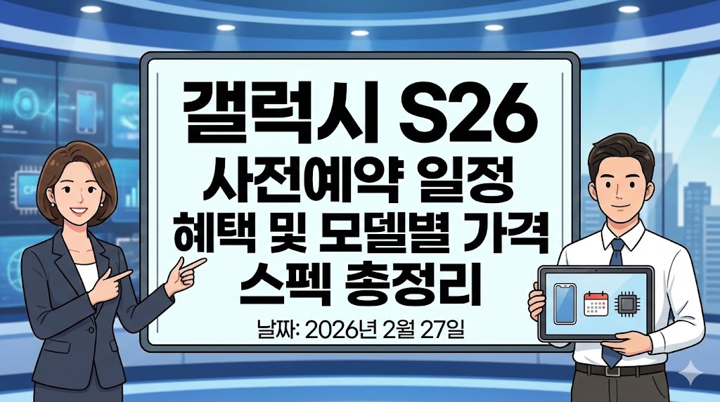 갤럭시 S26 사전예약 일정 혜택 및 모델별 가격 스펙 총정리 갤럭시 s26 사전예약 일정 혜택 및 모델별 가격 스펙 총정리