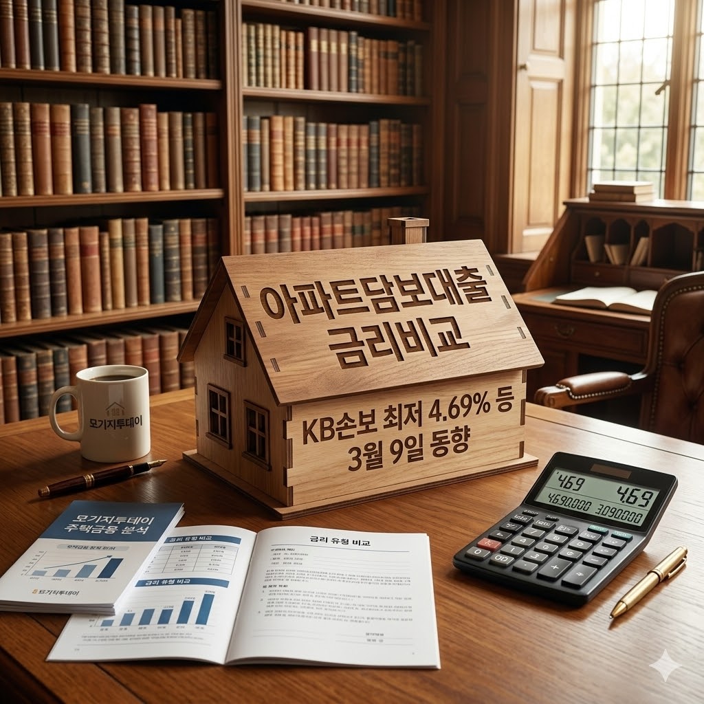 KB손보 아파트담보대출 최저 금리 4.69% 등 3월 9일 은행 보험사 금리비교 kb손보 아파트담보대출 최저 금리 4.69% 등 3월 9일 은행 보험사 금리비교