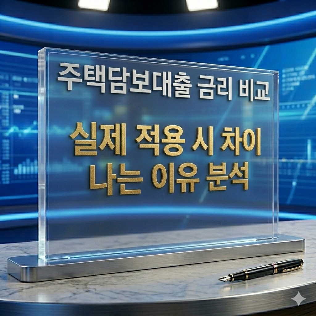 주택담보대출 금리 비교 실제 적용 시 차이 나는 이유 분석