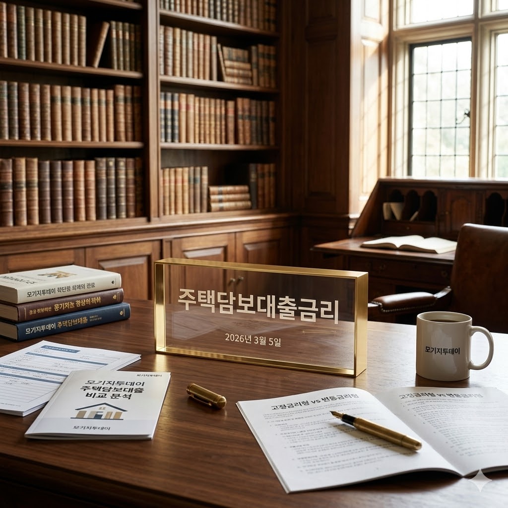 주택담보대출금리 비교 고정 변동 혼합 주기형 2026년 모기지투데이 가이드 주택담보대출금리 비교 고정 변동 혼합 주기형 2026년 모기지투데이 가이드