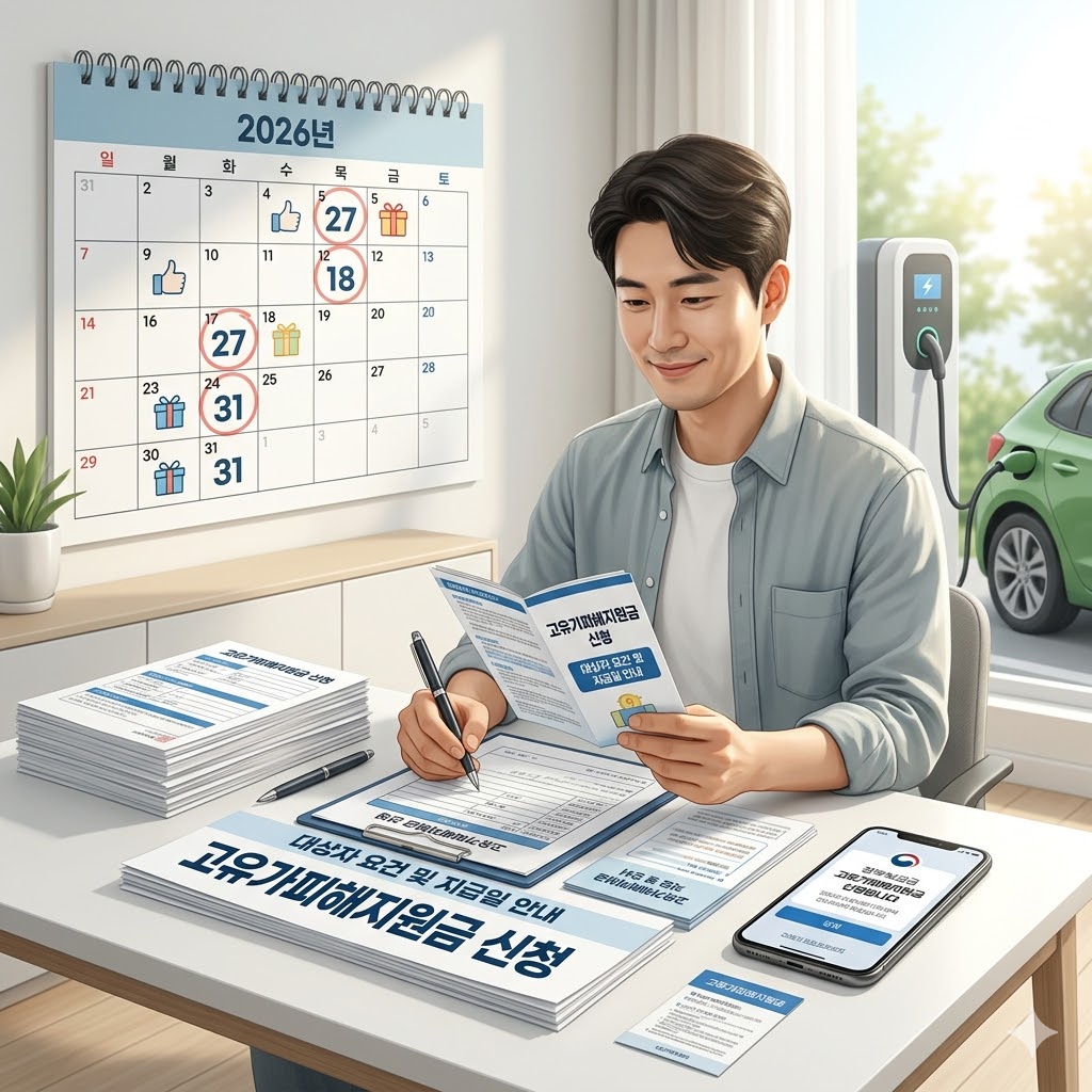 고유가피해지원금 신청 2026년 대상자 요건 및 지급일 안내